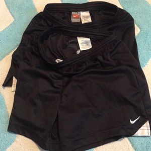 bundle of black sport shorts