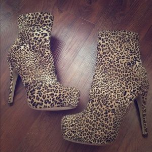 Leopard high heels