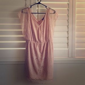 Light pink lace dress
