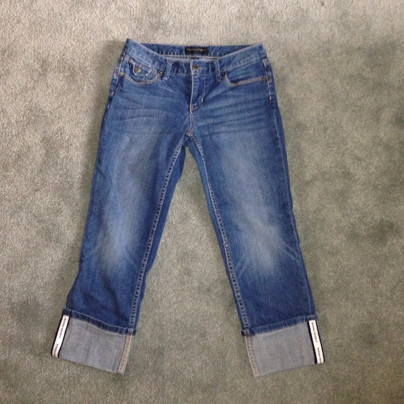Banana republic cuffed denim capris