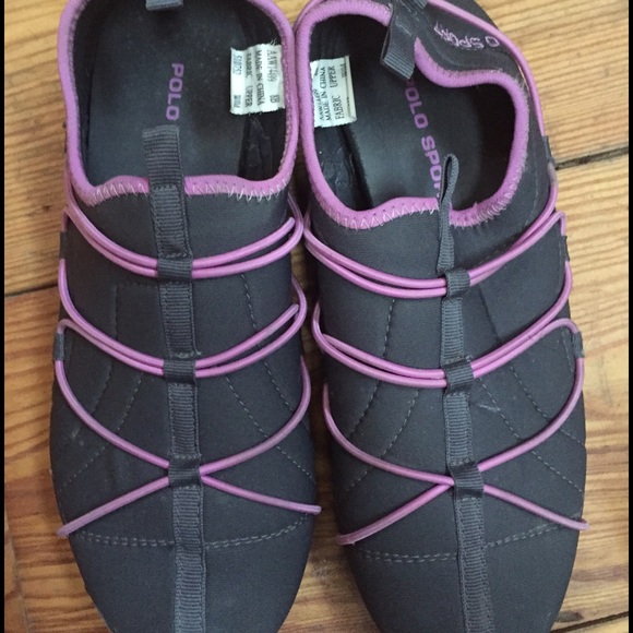 Polo sport size 8 sneakers pink gray
