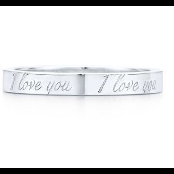 Tiffany Notes "I Love You" Ring