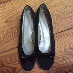 Talbots flat shoes charcoal size 9