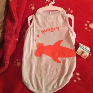 Cute Blue Shark Dog Shirt Martha Stewart Large L