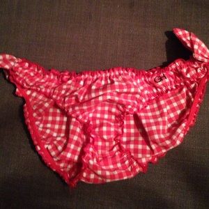 Checkered Gilly Hicks bathing bottoms