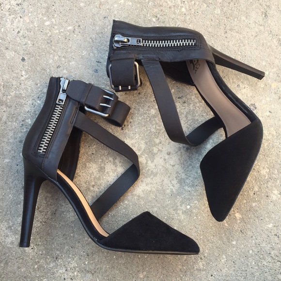 Joe's Jeans Shoes - JOES JEANS SZ 7.5 DORSAY HEELS SHOES HEELS ZIPPER