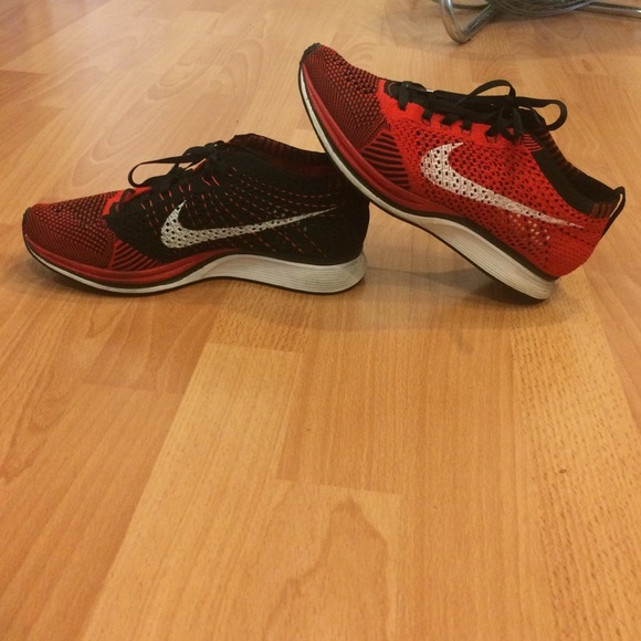 Limited Edition Red and Black Nike Flyknit Racer