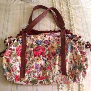 Anthropologie floral bag
