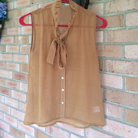 Brown dressy tank