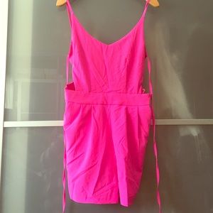 Hot pink romper