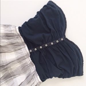 Abercrombie Navy and Plaid Dress