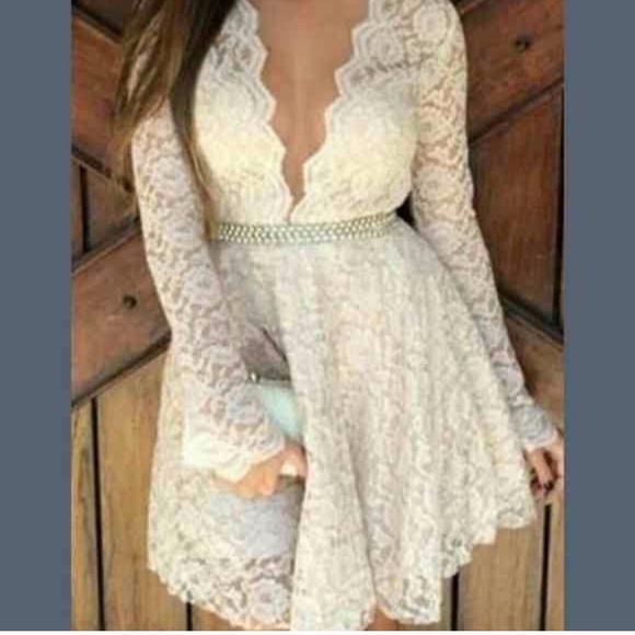 Gorgeous brand new lace white dress! - Picture 2 of 2