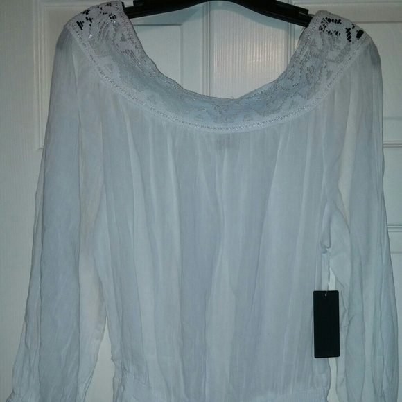 Guess White Linen Romper
