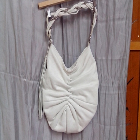 Kate Landry Large white leather purse