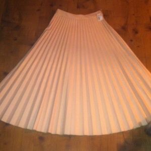 Ruffle Long Leather Coral Skirt.