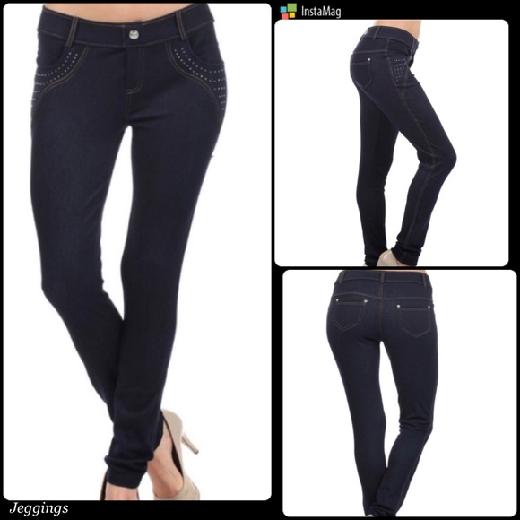 STUDDED JEGGINGS! - Picture 3 of 3