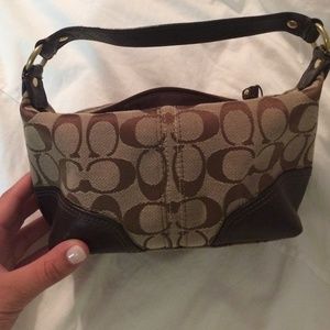 Authentic coach mini purse