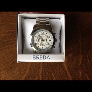 REDUCED! Stainless steel Breda watch, brand new!