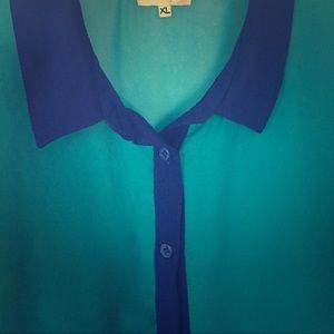 Hi-Low Chiffon Blouse