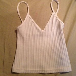 white crop top