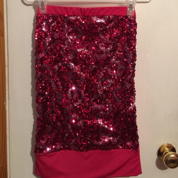 Wet Seal Hot Pink Strapless Top
