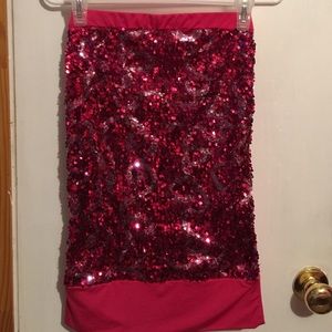 Wet Seal Hot Pink Strapless Top