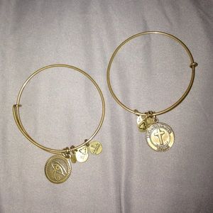 BOGO FREE!!!  👍✔️🎀Gold Alex and ani bracelets!