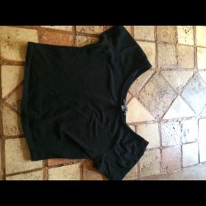 forever 21 black crop top