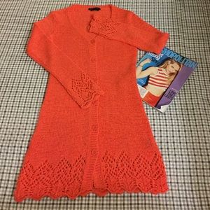 BCBGMAXAZRIA Orange long shirt......