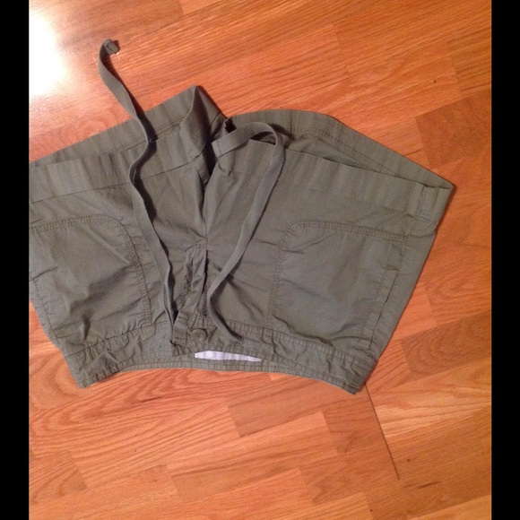 Army green shorts
