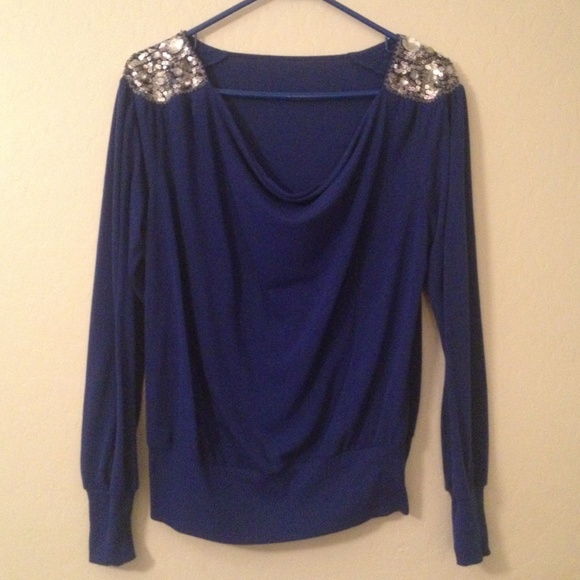 Royal Blue sequence sweater