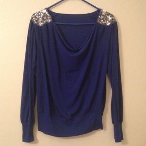 Royal Blue sequence sweater