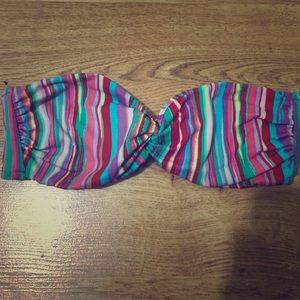 Strapless bathing suit top