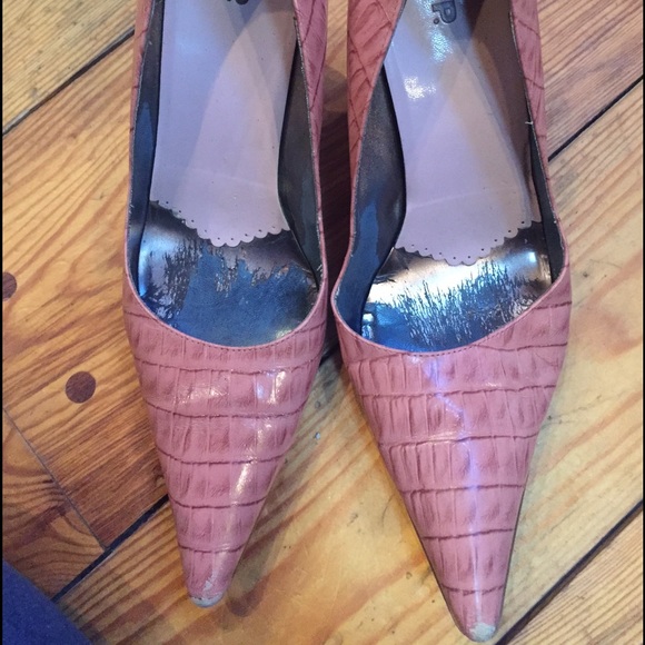 BP pink brown kitten heels size 9