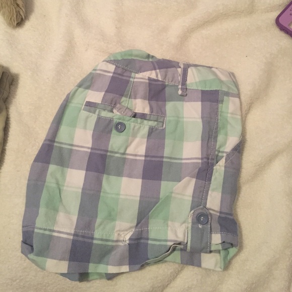 Maurice's plaid shorts