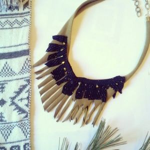 Fringe necklace by Solomon song