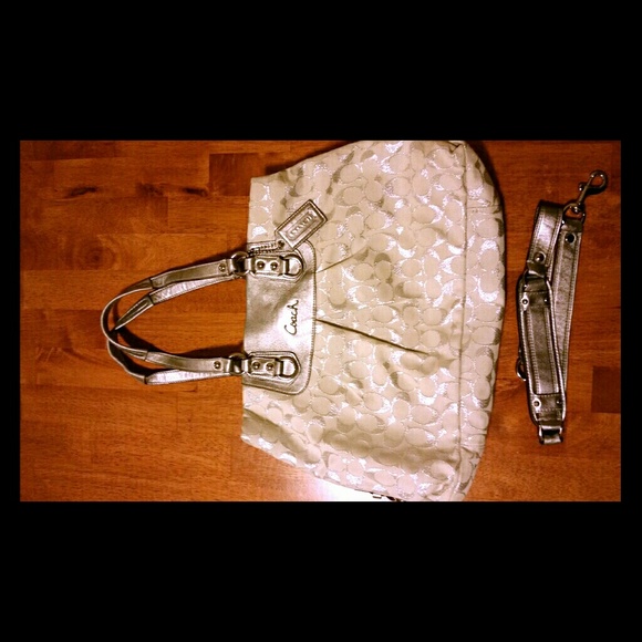 Coach Asley Lurex Handbag