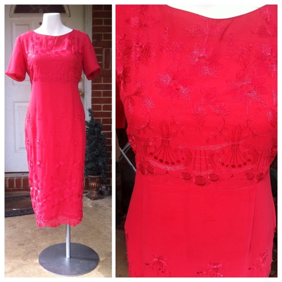 Gorgeous pink vintage maxi