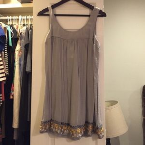Grey shift dress