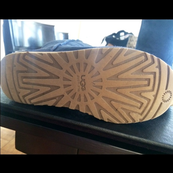 Navy Blue Tall Height Uggs - Picture 4 of 4