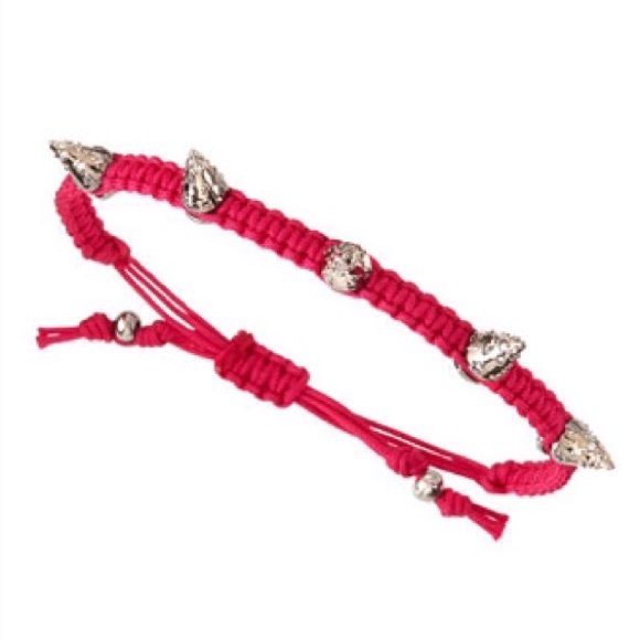 NWT Tai CZ Woven Stud Bracelet in Fuschia - Picture 2 of 4