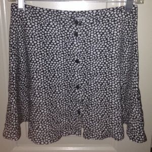 H&M Floral Button Up Skirt