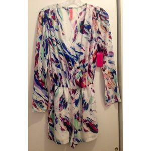 Eight Sixty 'colors of the wind' romper - NWT