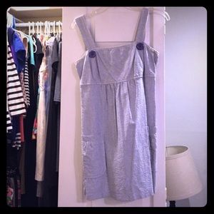 Blue seersucker Karlie dress