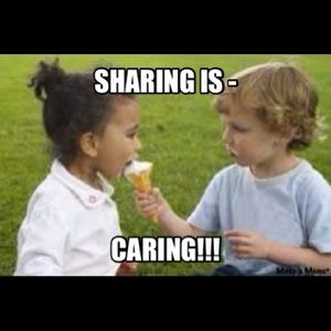 I LIKE IT WHEN OTHERS SHARE BACK