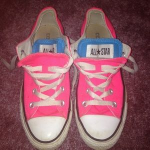 Pink and Blue size 6 Converse
