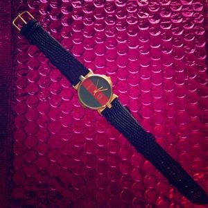 Genuine Leather Gucci Watch