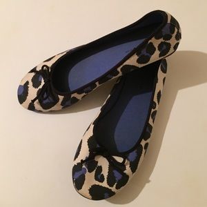 SZ 7 royal leopard print ballet flats PREDICTIONS