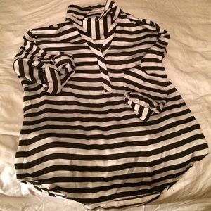 Silk stripe Blouse