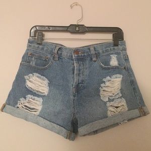 Forever21 Destroyed Denim Shorts!